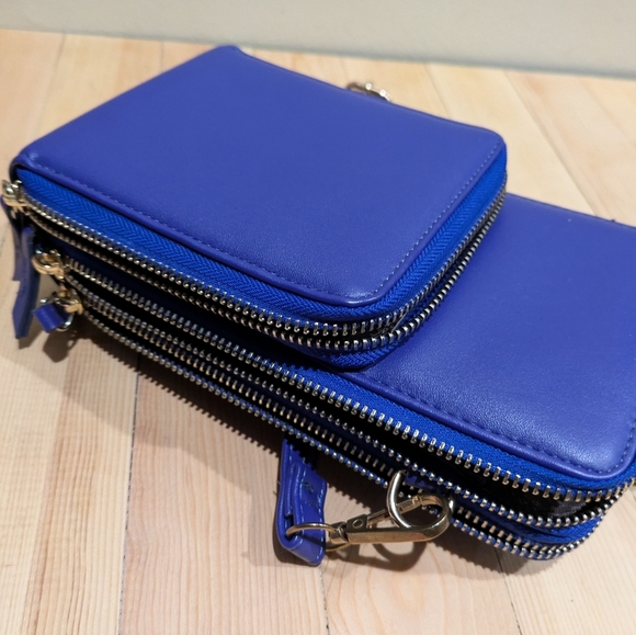 Vibrant Blue Crossbody Bag 8x5 - Picture 7 of 9